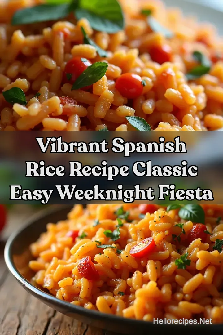 Vibrant Spanish Rice Recipe Classic Easy Weeknight Fiesta