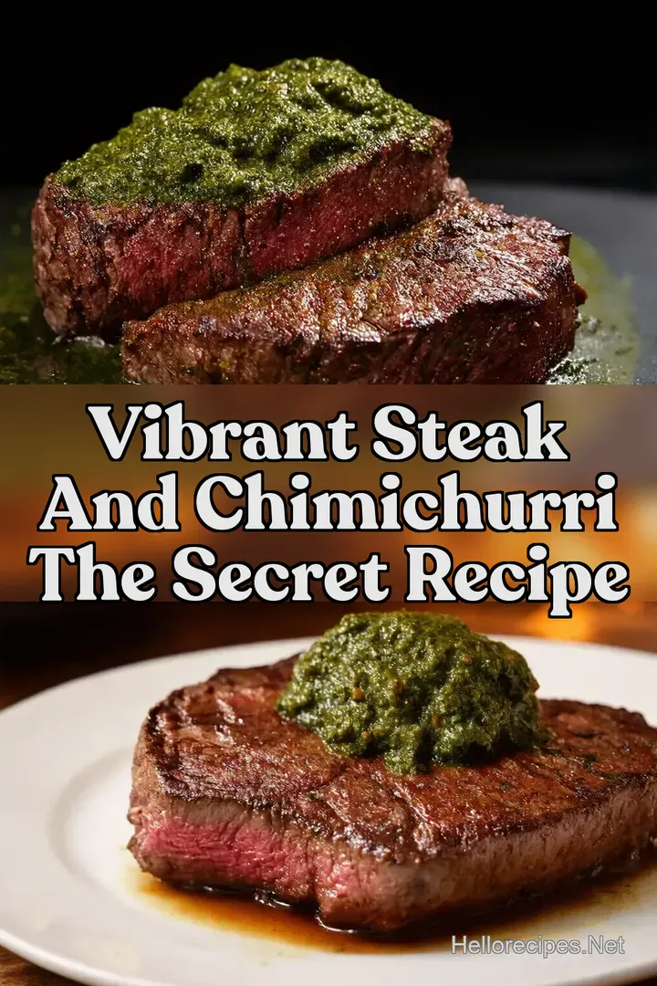 Vibrant Steak and Chimichurri The Secret Recipe