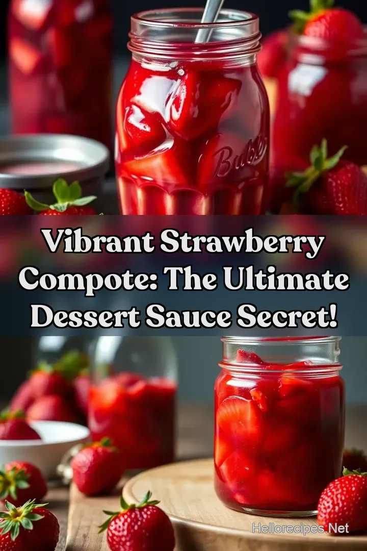 Vibrant Strawberry Compote: The Ultimate Dessert Sauce Secret!
