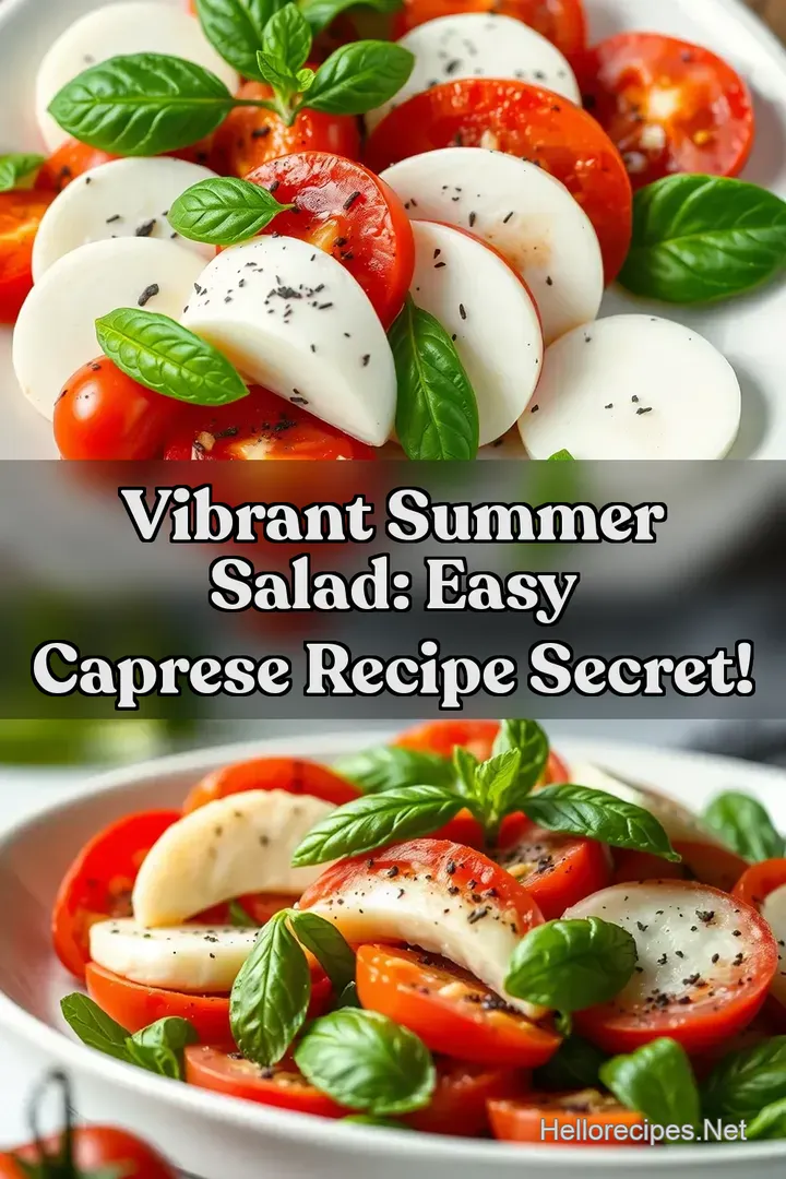 Vibrant Summer Salad: Easy Caprese Recipe Secret!