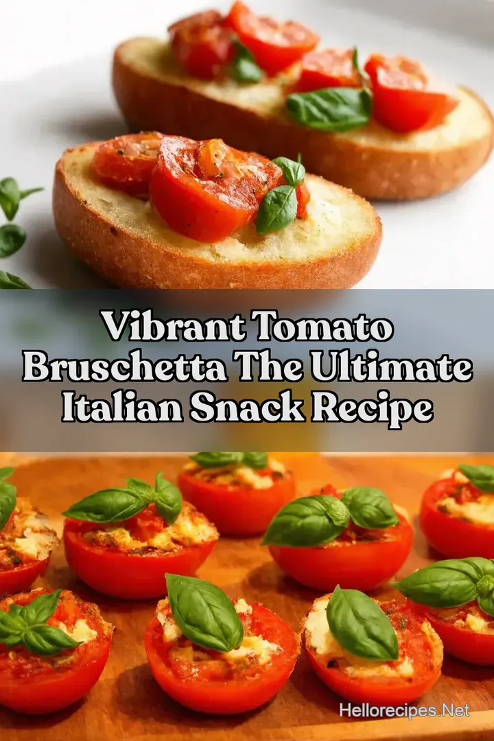 Vibrant Tomato Bruschetta The Ultimate Italian Snack Recipe