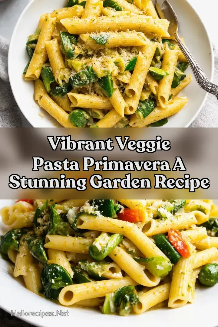 Vibrant Veggie Pasta Primavera A Stunning Garden Recipe