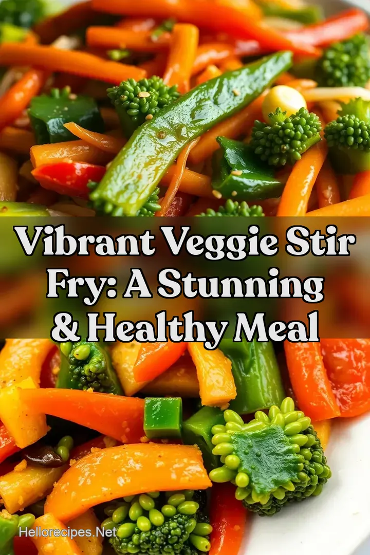 Vibrant Veggie Stir Fry: A Stunning & Healthy Meal