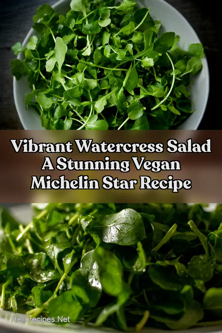 Vibrant Watercress Salad A Stunning Vegan Michelin Star Recipe : PIN FOR LATER Vibrant Watercress Salad A Stunning Vegan Michelin Star Recipe
