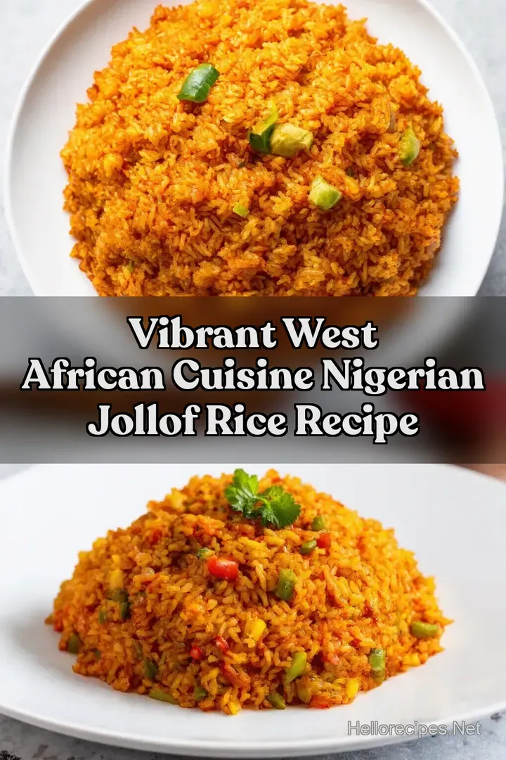Vibrant West African Cuisine Nigerian Jollof Rice Recipe