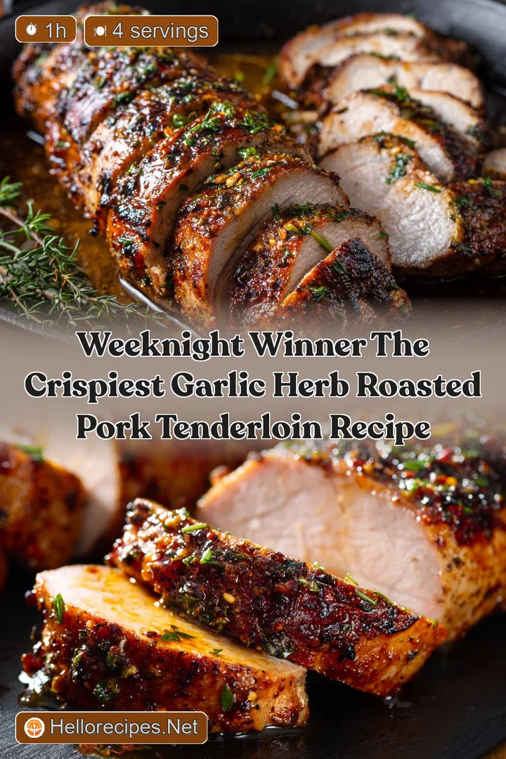 Weeknight Winner The Crispiest Garlic Herb Roasted Pork Tenderloin Recipe