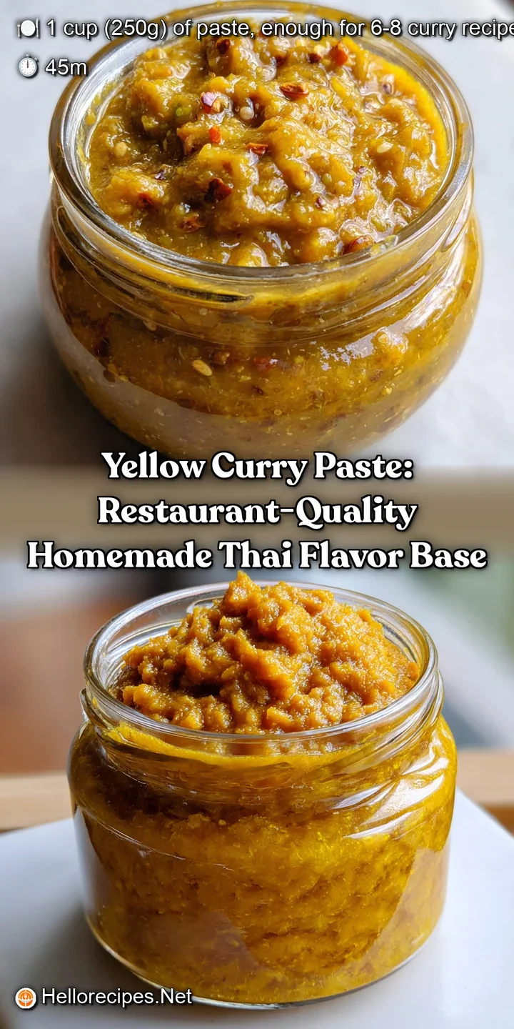 Yellow Curry Paste: Restaurant-Quality Homemade Thai Flavor Base