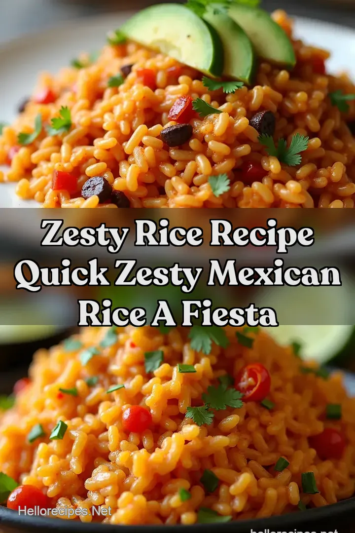 Zesty Rice Recipe Quick Zesty Mexican Rice A Fiesta