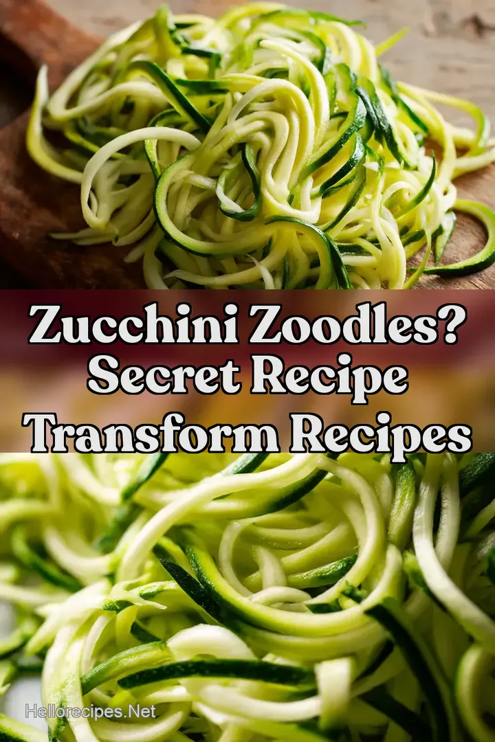 Zucchini Zoodles? Secret Recipe Transform Recipes