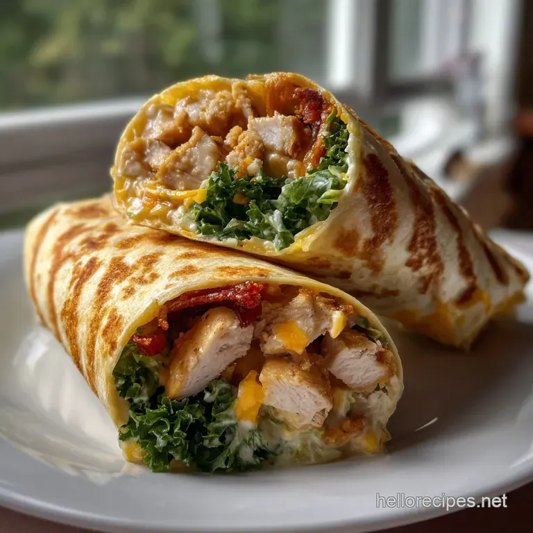 Best 15-Minute Chicken Ranch Wrap Recipe