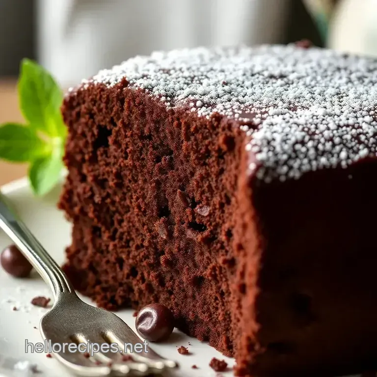 1920&#039 s Chocolate Cake Recipe presentation