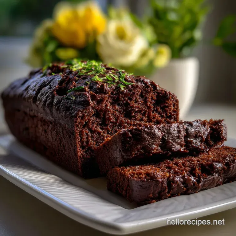1Bowl Chocolate Zucchini Bread Vegan GlutenFree: Ultimate Moist Loaf