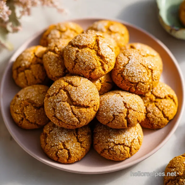 A single, perfectly baked pumpkin cookie with melted chocolate chips, artfully placed on a white ceramic plate.