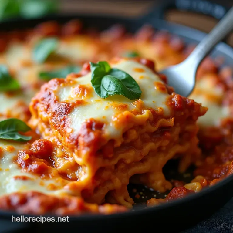 30Minute Magic OnePan Weeknight Skillet Lasagna