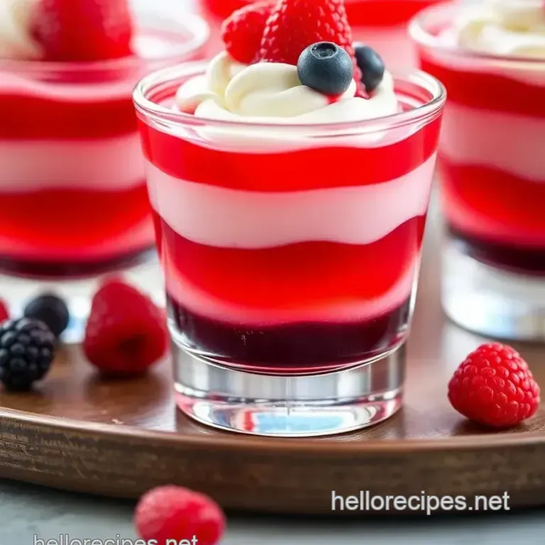 4th of July Jello Shots presentation