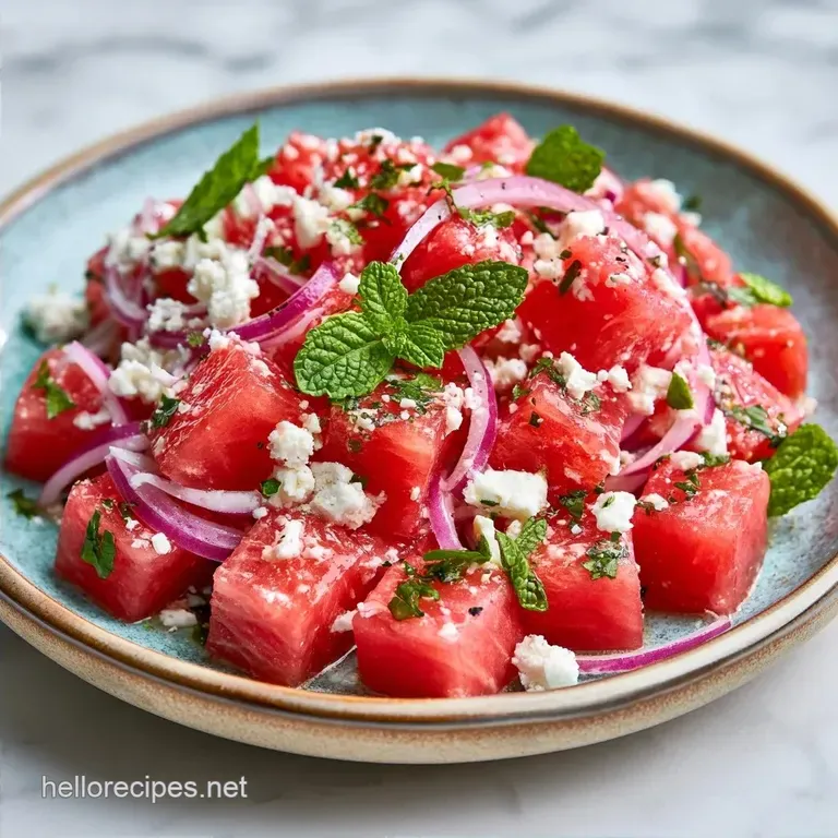 Honey-Lime Watermelon & Feta Salad: Fresh and Zesty