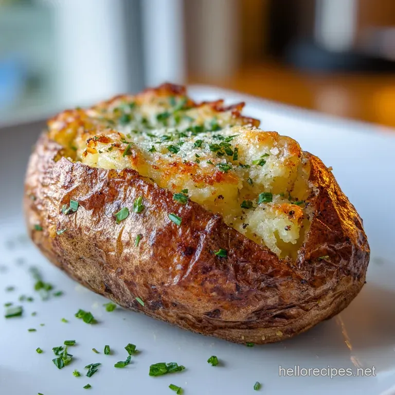 Air Fryer Baked Potatoes: Shatter Crisp Skin