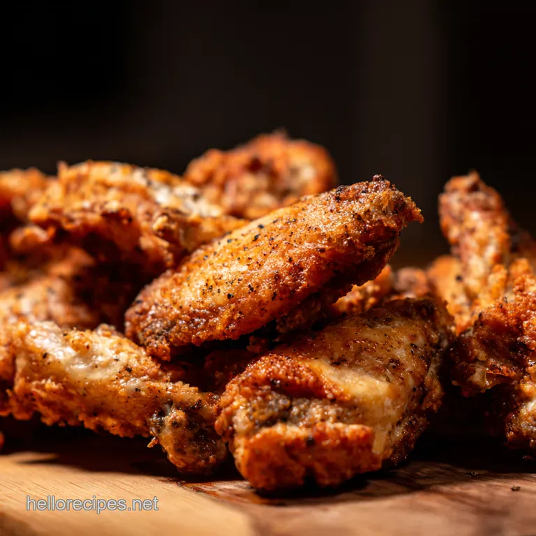 Air Fryer Crispy Garlic Parmesan Chicken Wings presentation
