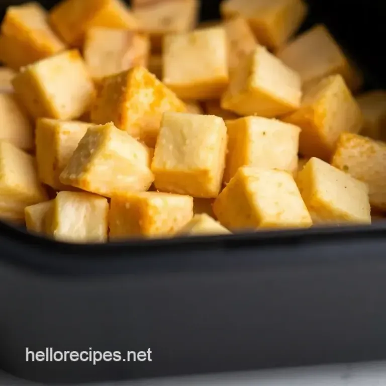 Air Fryer Crispy Parmesan Chicken Bites presentation