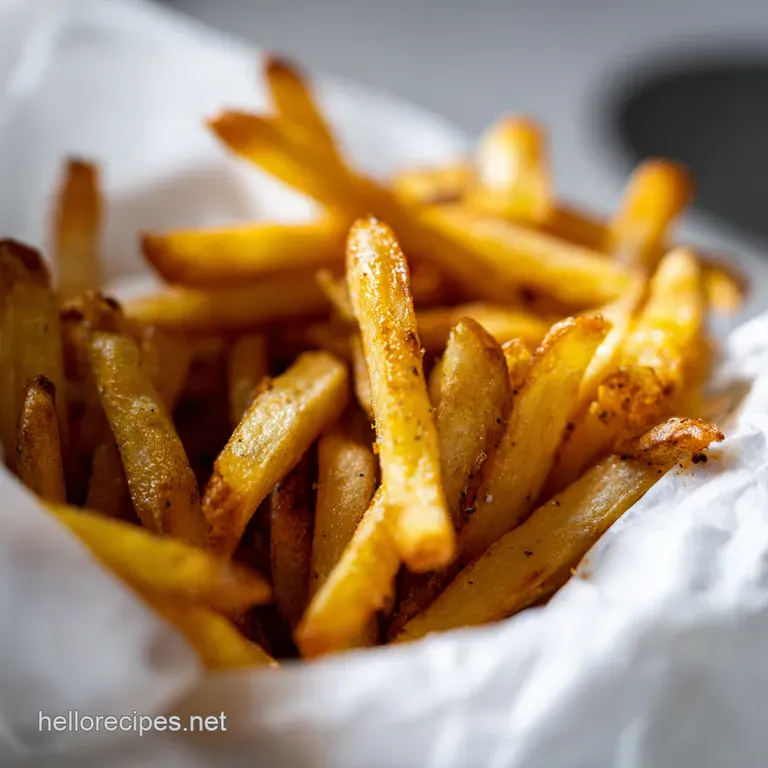 Air Fryer Homemade Fries Crispy Golden Perfection presentation
