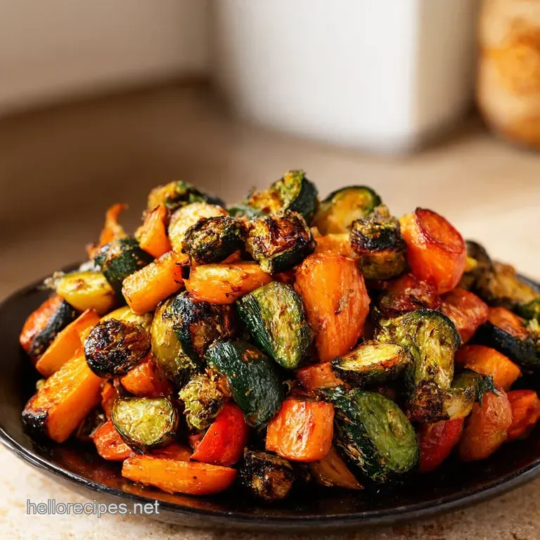 Air Fryer Rainbow Veggies Effortlessly Easy presentation