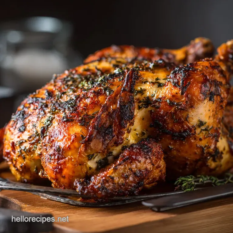 The Cracking Good Air Fryer Rotisserie Chicken: Crispy Skin Juicy Perfection presentation