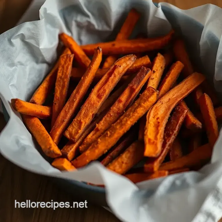 Air Fryer Sweet Potato Fries: Crispy Perfection! presentation