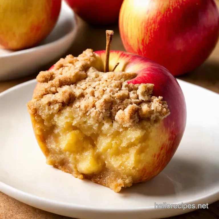 Apple Crumble Baked Apples Single Serving Delight