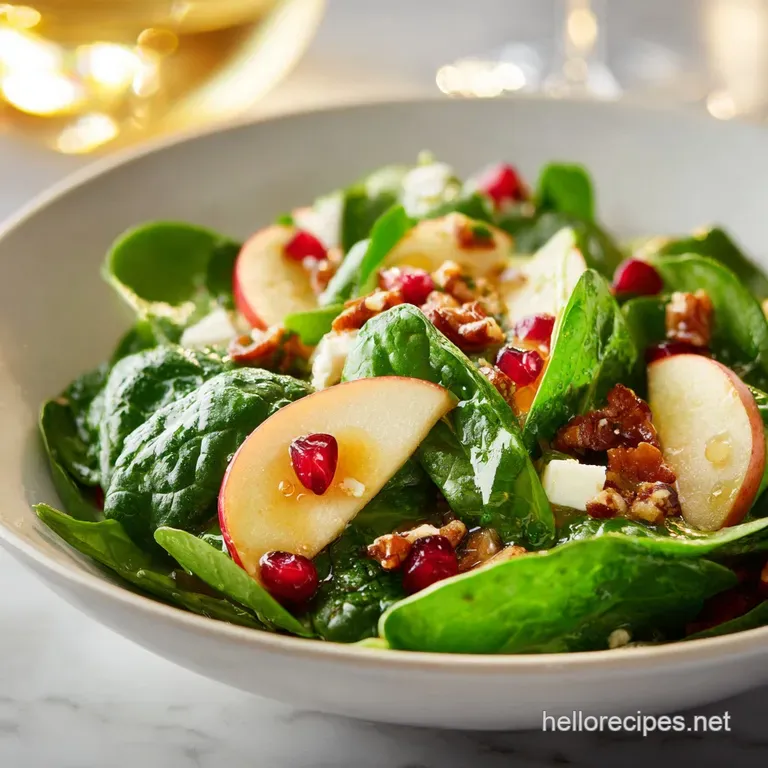 My Favorite Apple Spinach Salad
