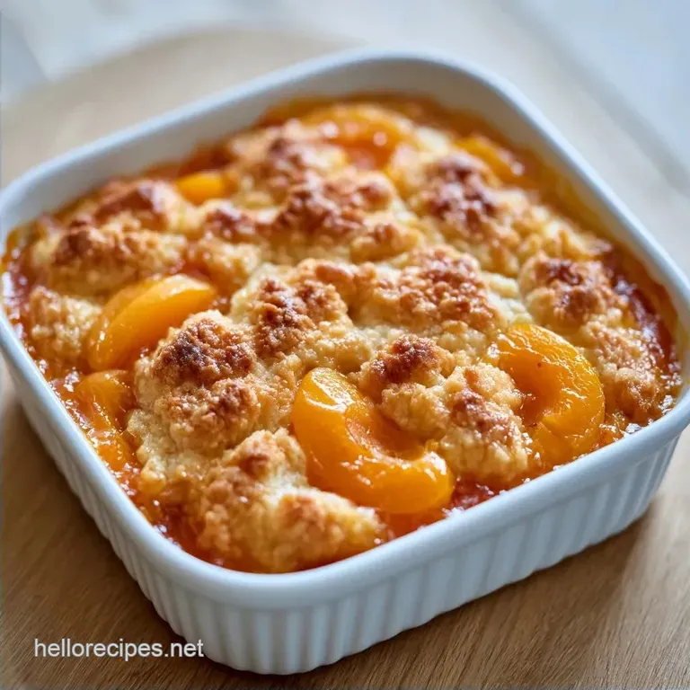Old Fashioned Apricot Crumble
