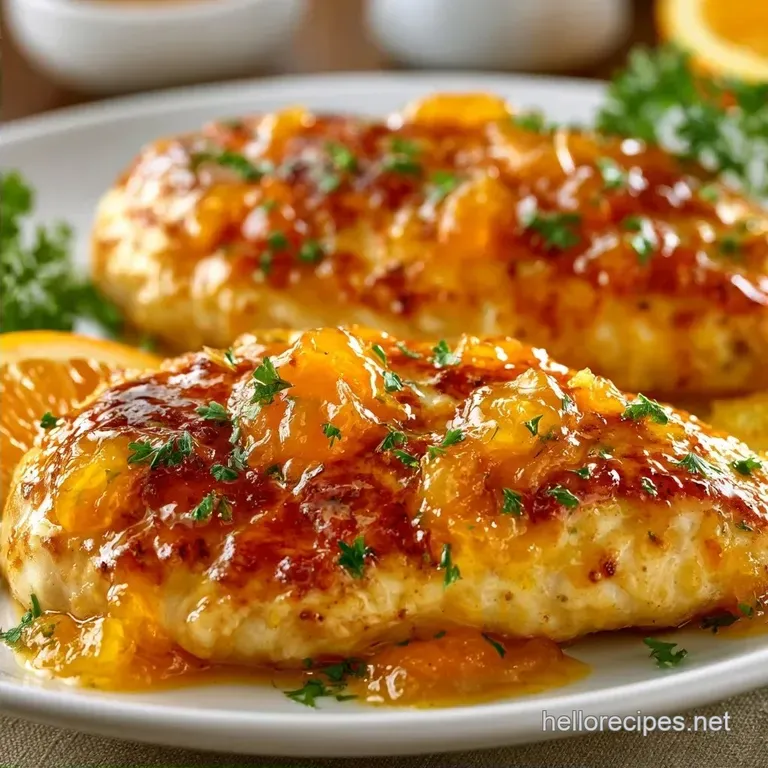 Baked Apricot Glazed Chicken Breast