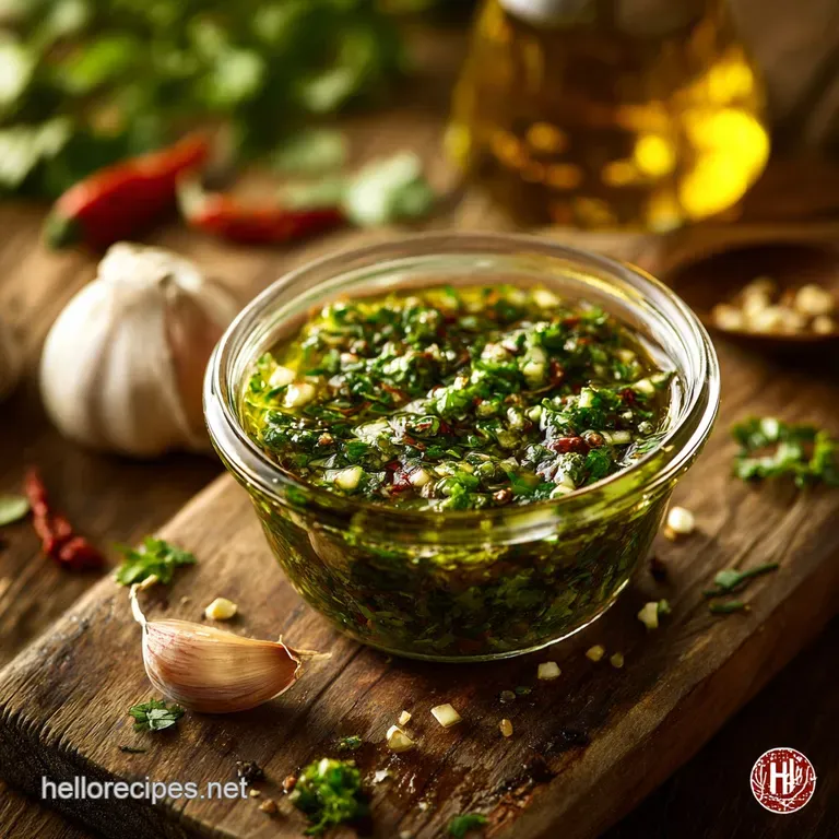 Chimichurri Sauce the Gauchos Fresh Bold Argentinian Steak Secret presentation