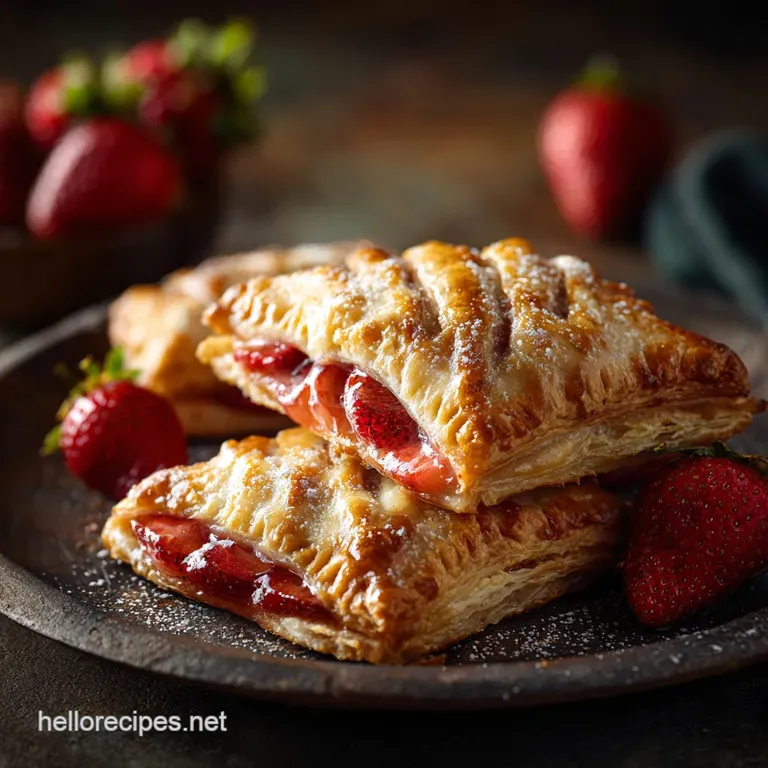 Gluten Free Pop Tarts: Artisan Strawberry Pastry Recipe presentation