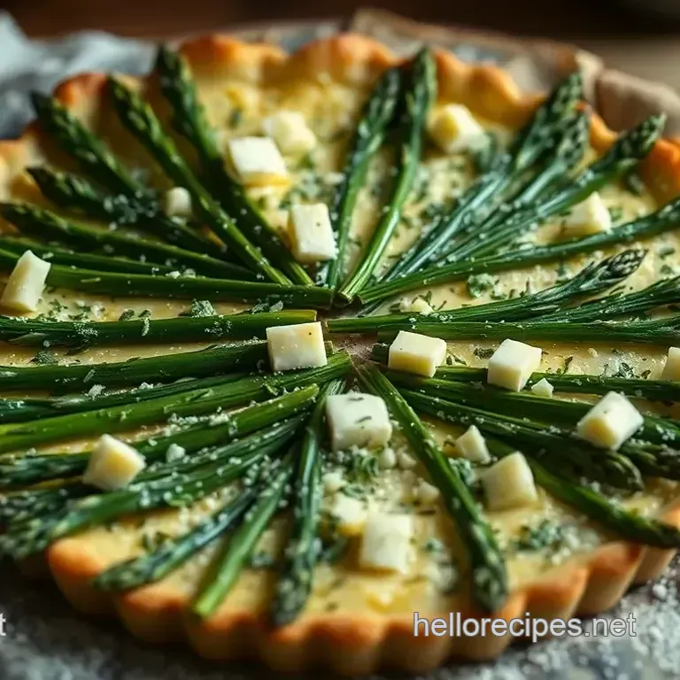 Asparagus & Gruyere Tart with a Zesty Lemon-Herb Crust