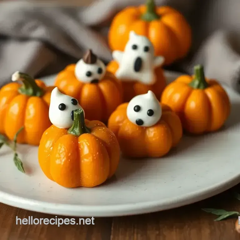 How to Assemble Mini Orange Pumpkins & Ghost Treats: A Fun Halloween Delight!