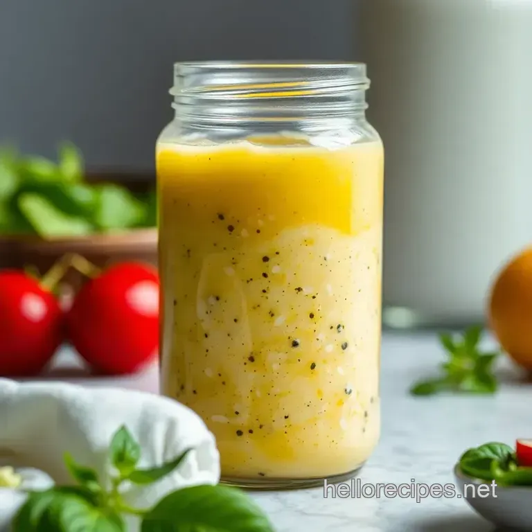 Authentic Greek Salad Dressing: Sunshine in a Jar presentation