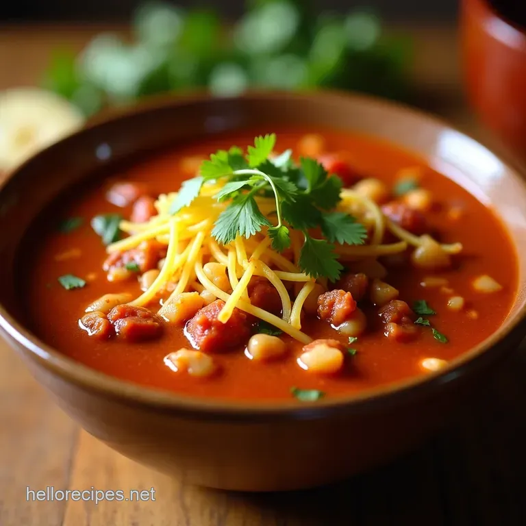 Proper Hearty Pozole Rojo an Authentic Red Chile Hominy Stew for a Crowd presentation