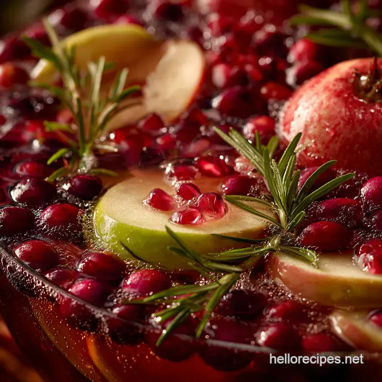 Thanksgiving Punch: the Autumn Orchard Sparkling Showstopper Recipe presentation