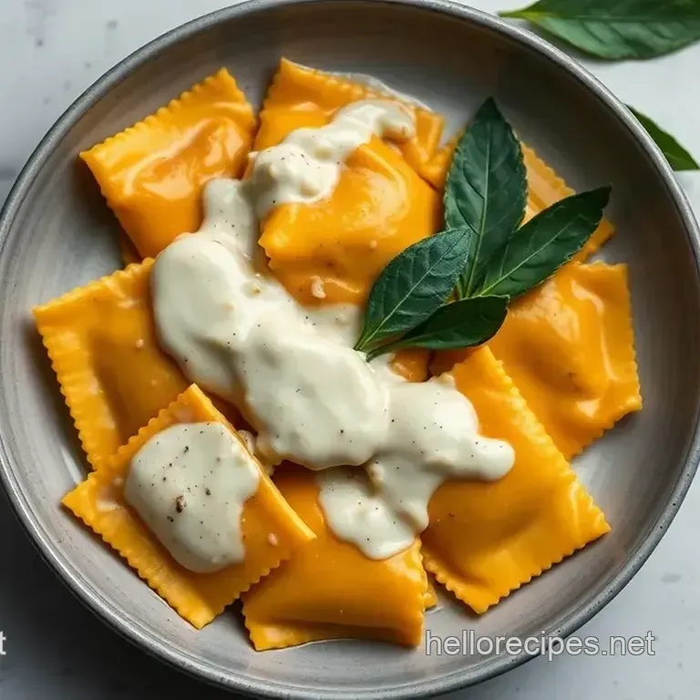 Autumn s Embrace: Butternut Squash Ravioli