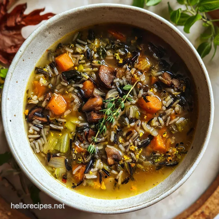 Cozy Autumn Wild Rice Soup