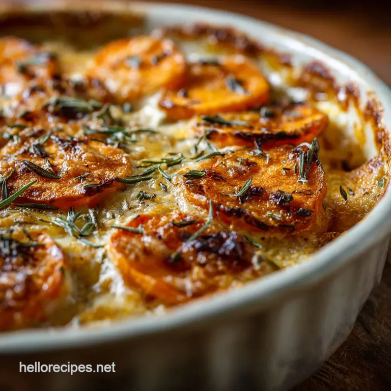 Sweet Potato Tian: The Perfect Autumnal Rosemary and Thyme Gratin
