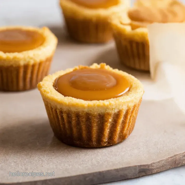 Autumns Embrace Mini Caramel Swirl Cheesecakes