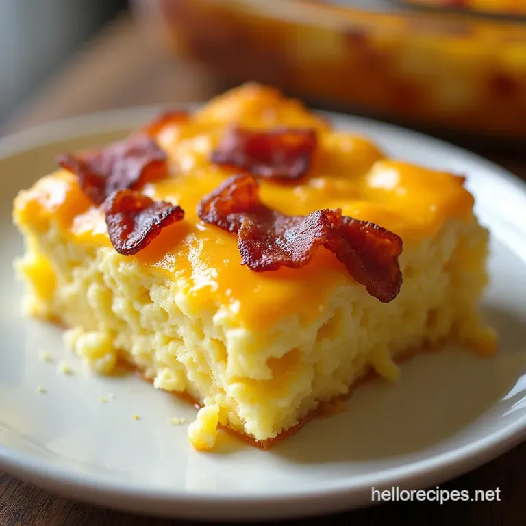 The Ultimate Cheesy Bacon Breakfast Bake