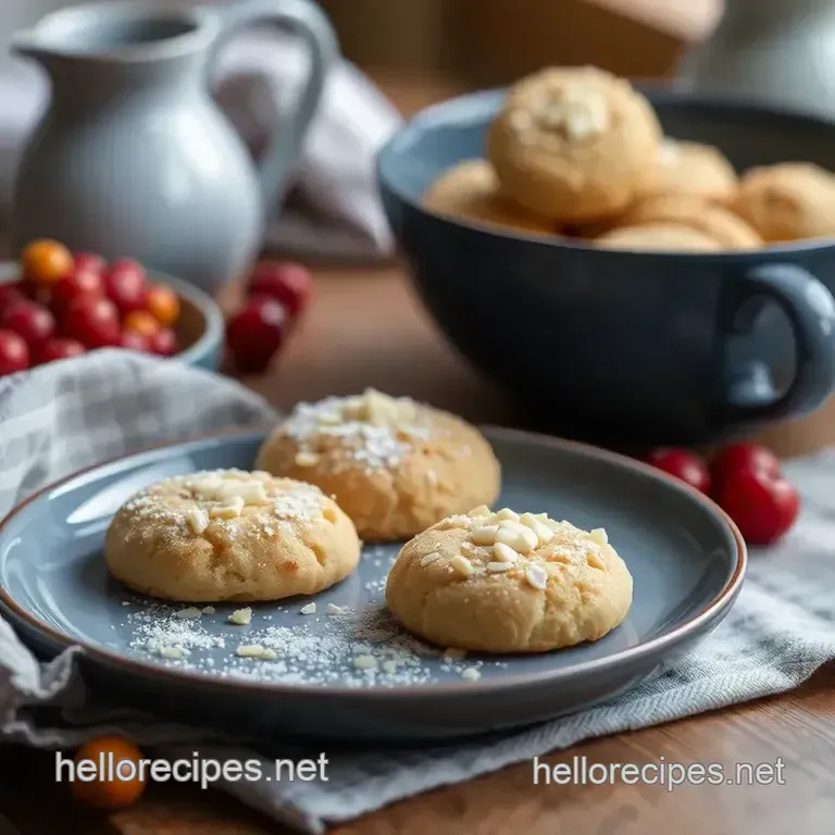 Quick Almond Linzer Cookies presentation