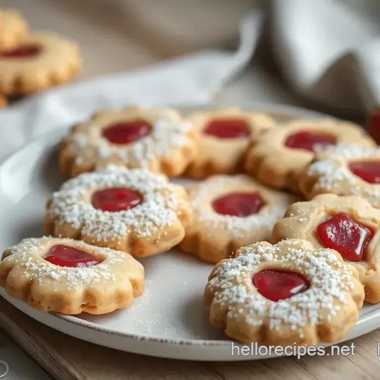 Quick Almond Linzer Cookies