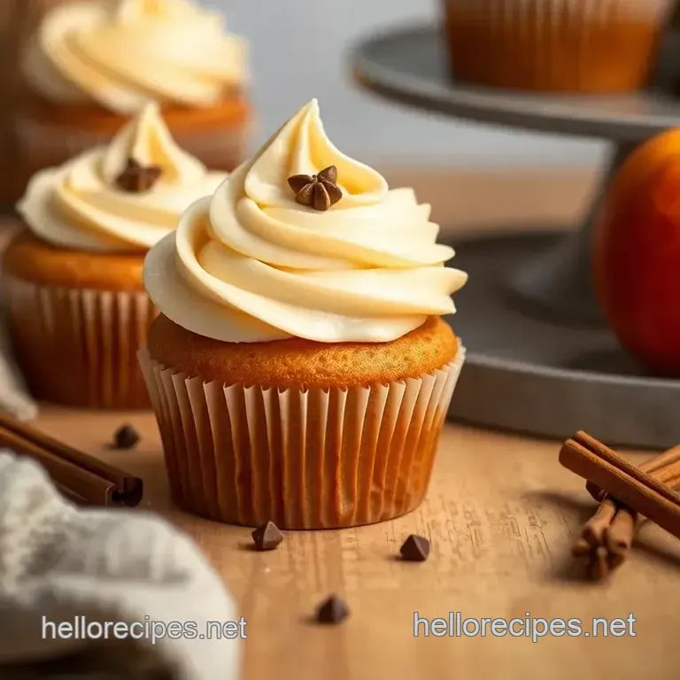 Bake Apple Cider Cupcakes with Spiced Buttercream presentation