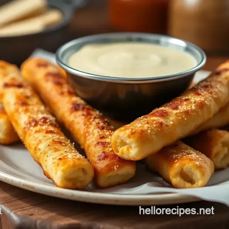 Delicious Bake Cheese Breadsticks