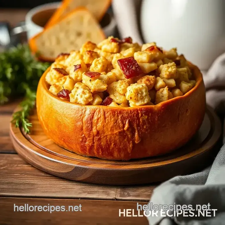 Classic Stuffing with Day-Old Bread presentation