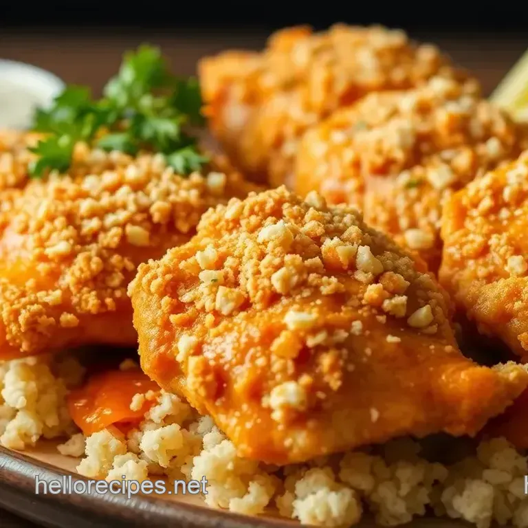 Bake Crispy Chicken with Spicy Buffalo Flavor