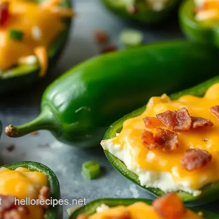 Easy Cheesy Stuffed Jalapeño Peppers: Bake Fresh for a Spicy Treat